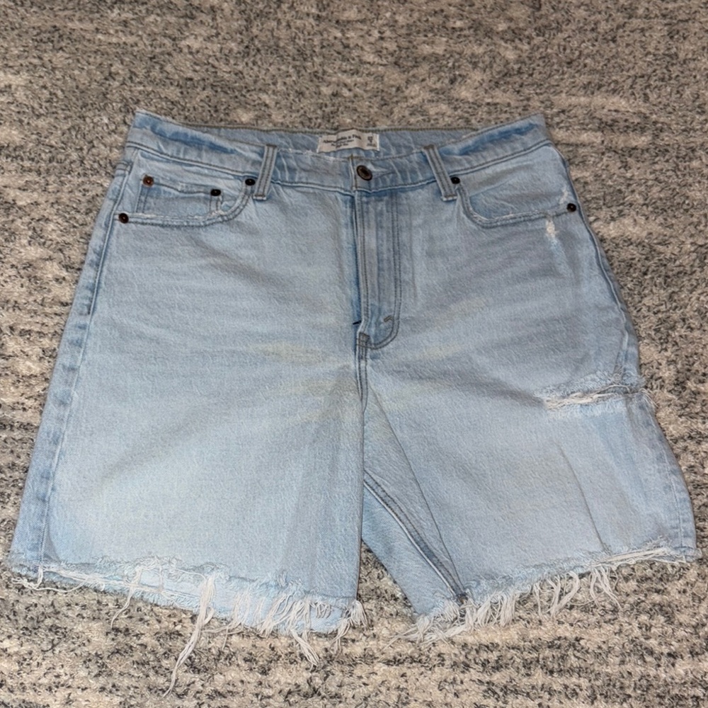 Abercrombie & Fitch Blue Jean Shorts